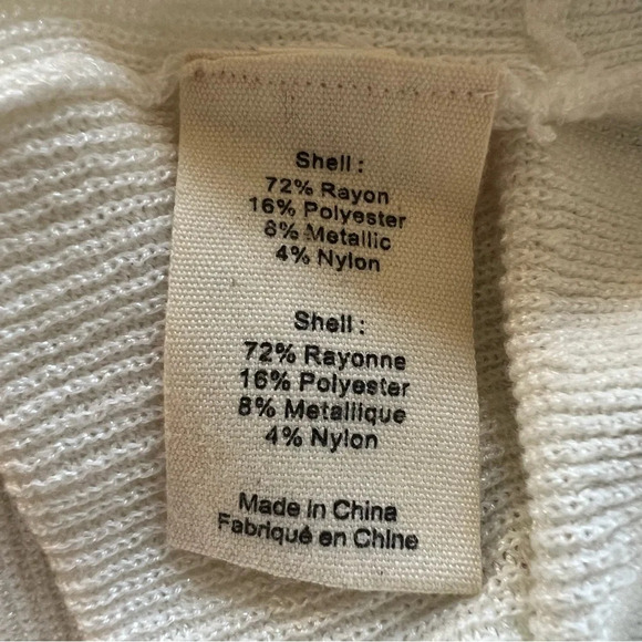 New! L’Agence Odessa cross front top white knit nwot 17620 - Picture 9 of 10